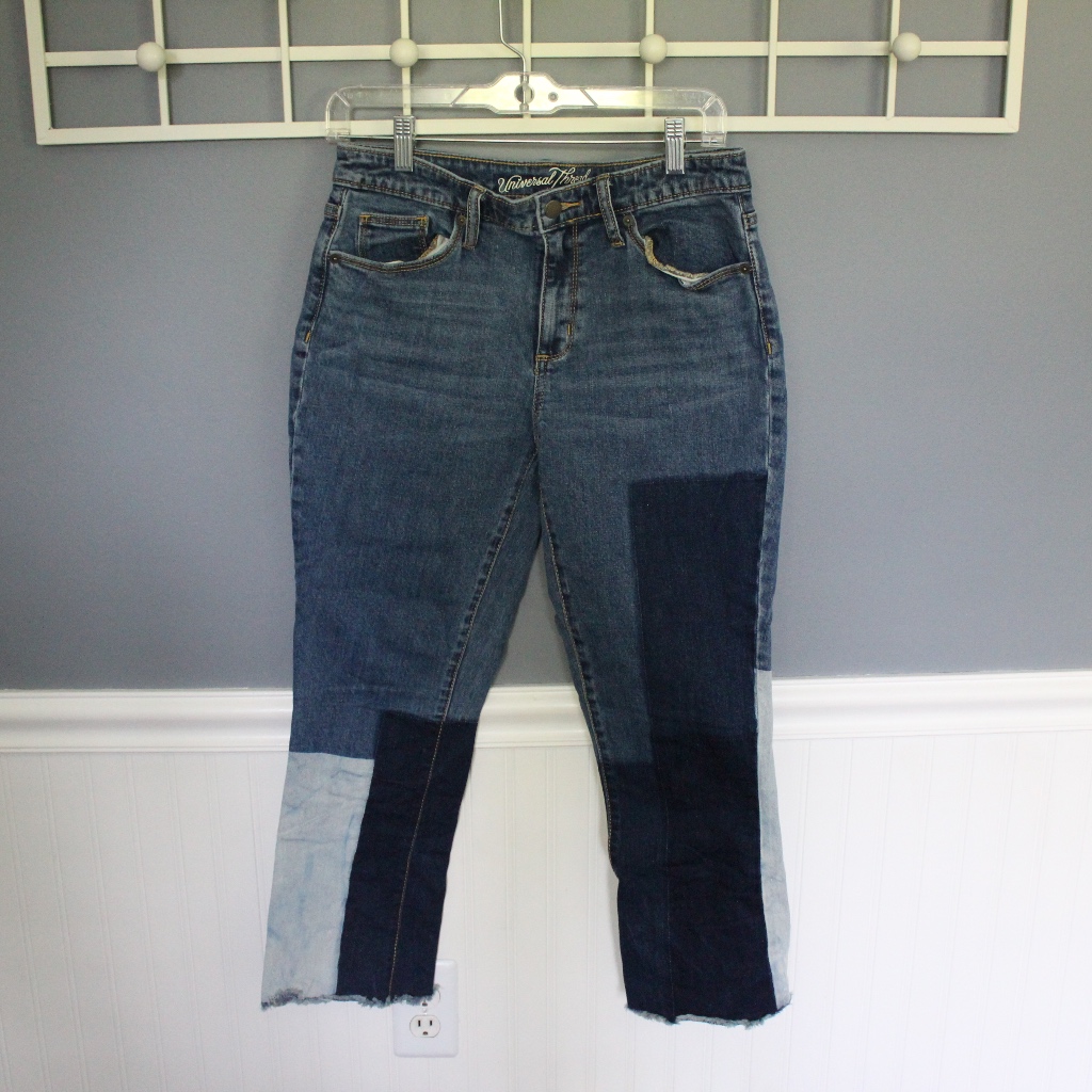 Crop Patchwork Jeans